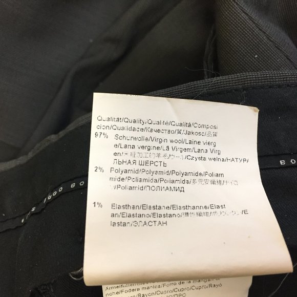 Hugo Boss Pasolini Movie Dress Pants Wool Nylon Blend Tag 40R Waist Measured 36 - Picture 9 of 9